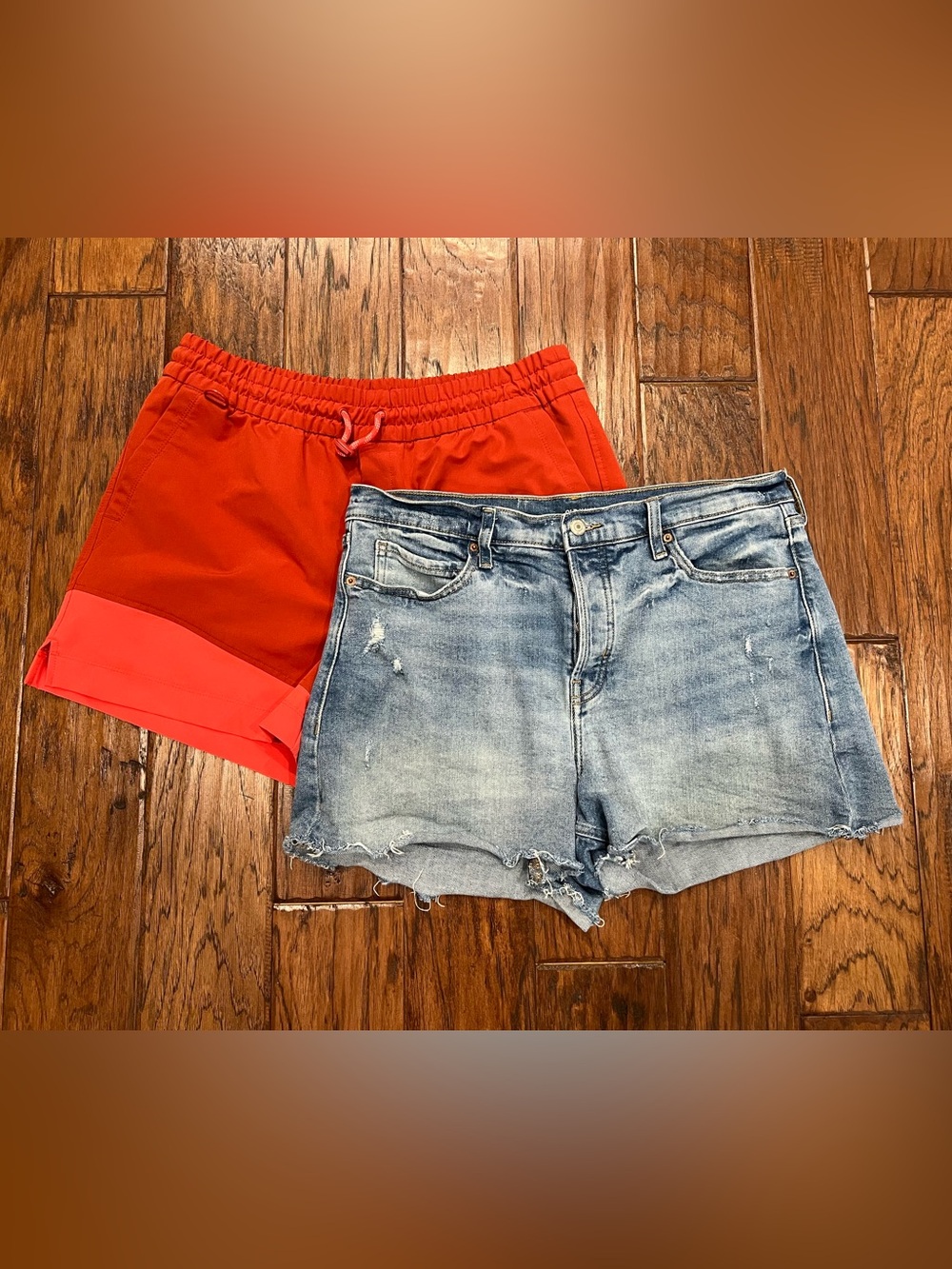 Old Navy Women’s Cut-Off Denim Shorts and Casual Drawstring Shorts